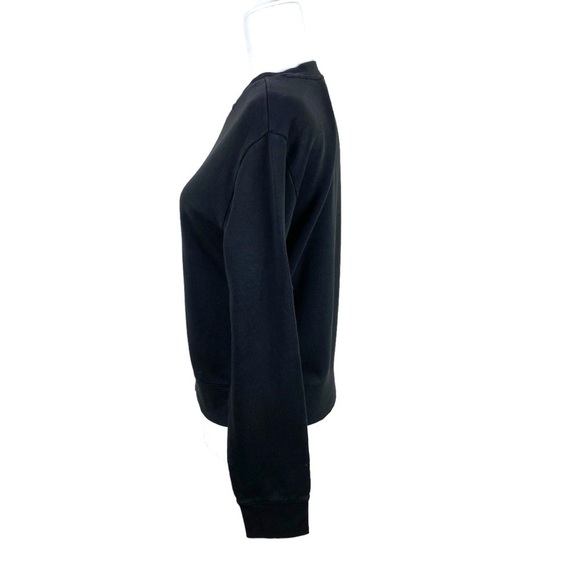 Vince Black Sweatshirt Raglan Pullover Women’s Size S Crop Relaxed Comfy Fit - Picture 7 of 16